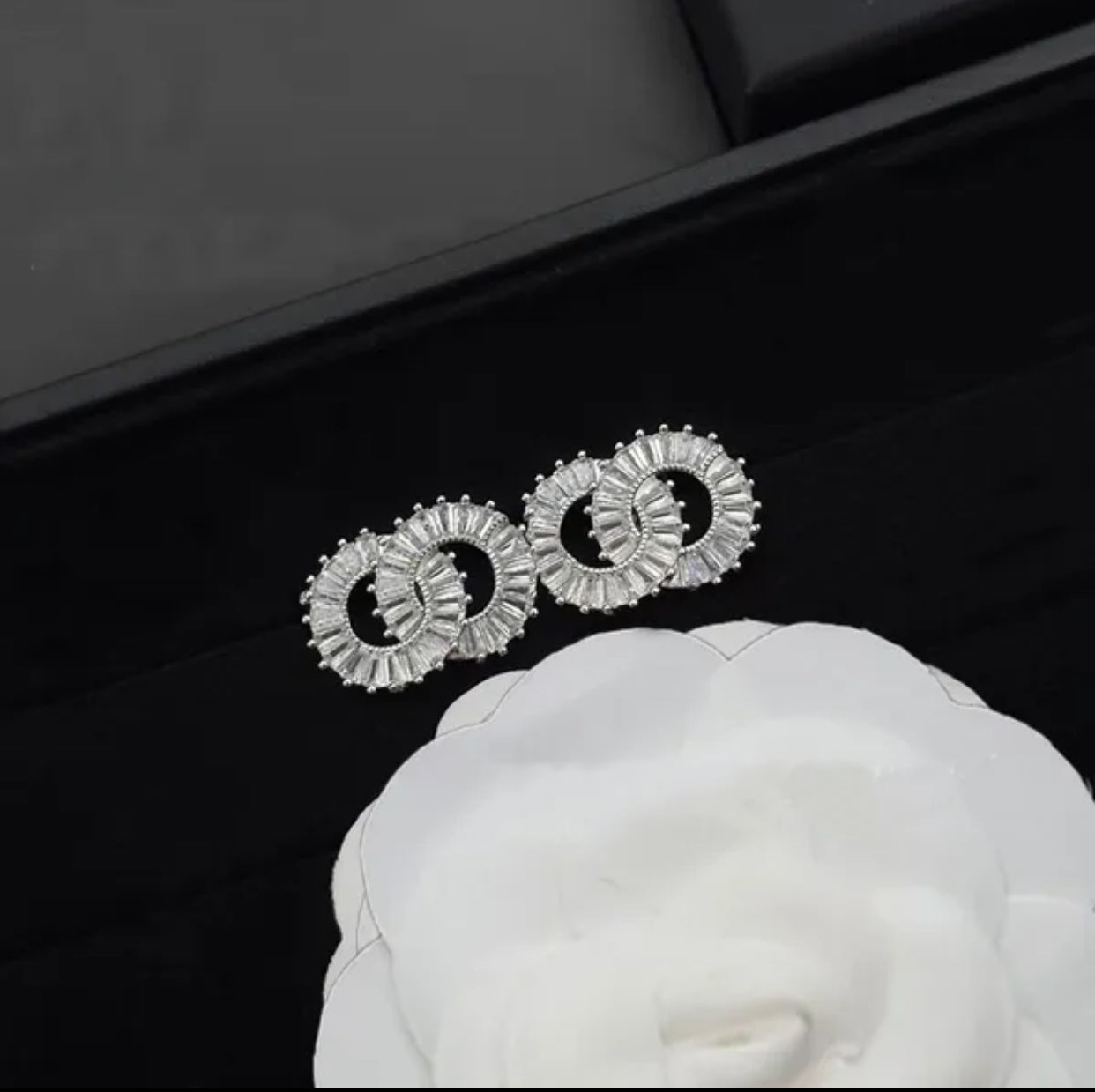 Brand CC Stud Earrings