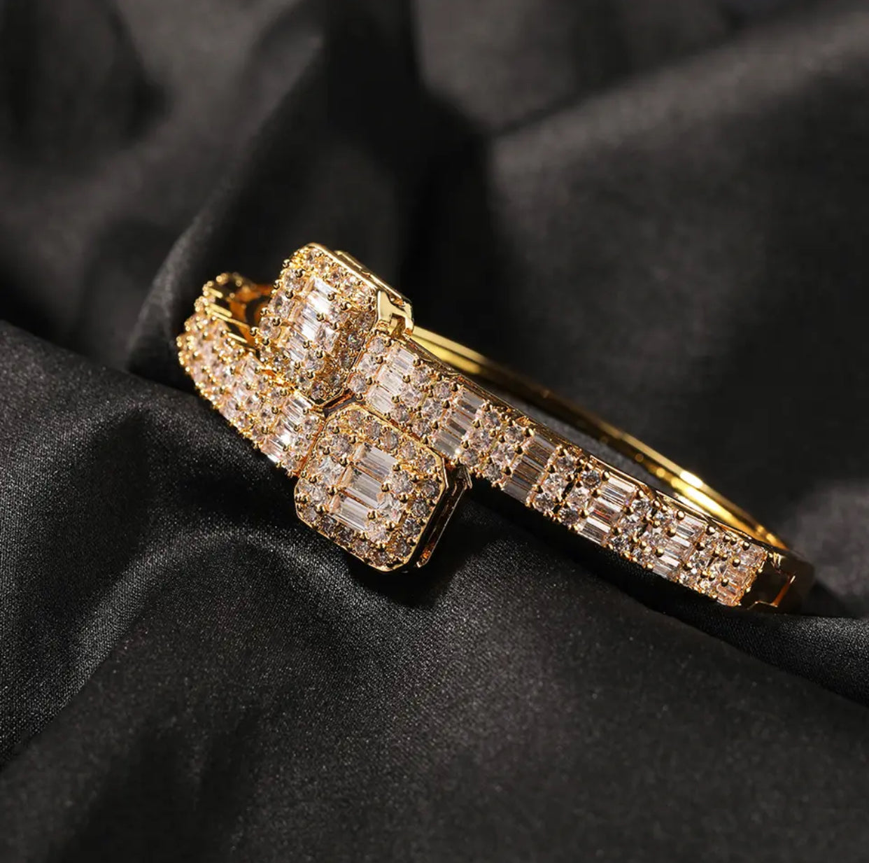 New Bling Open Square Bracelet