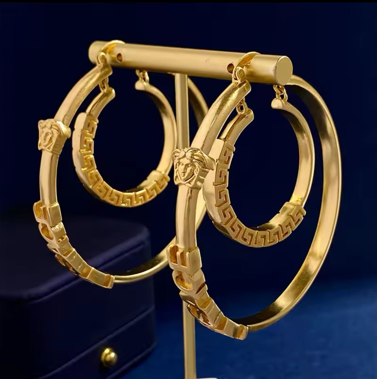 Double Ring Fashion Designer Earrings