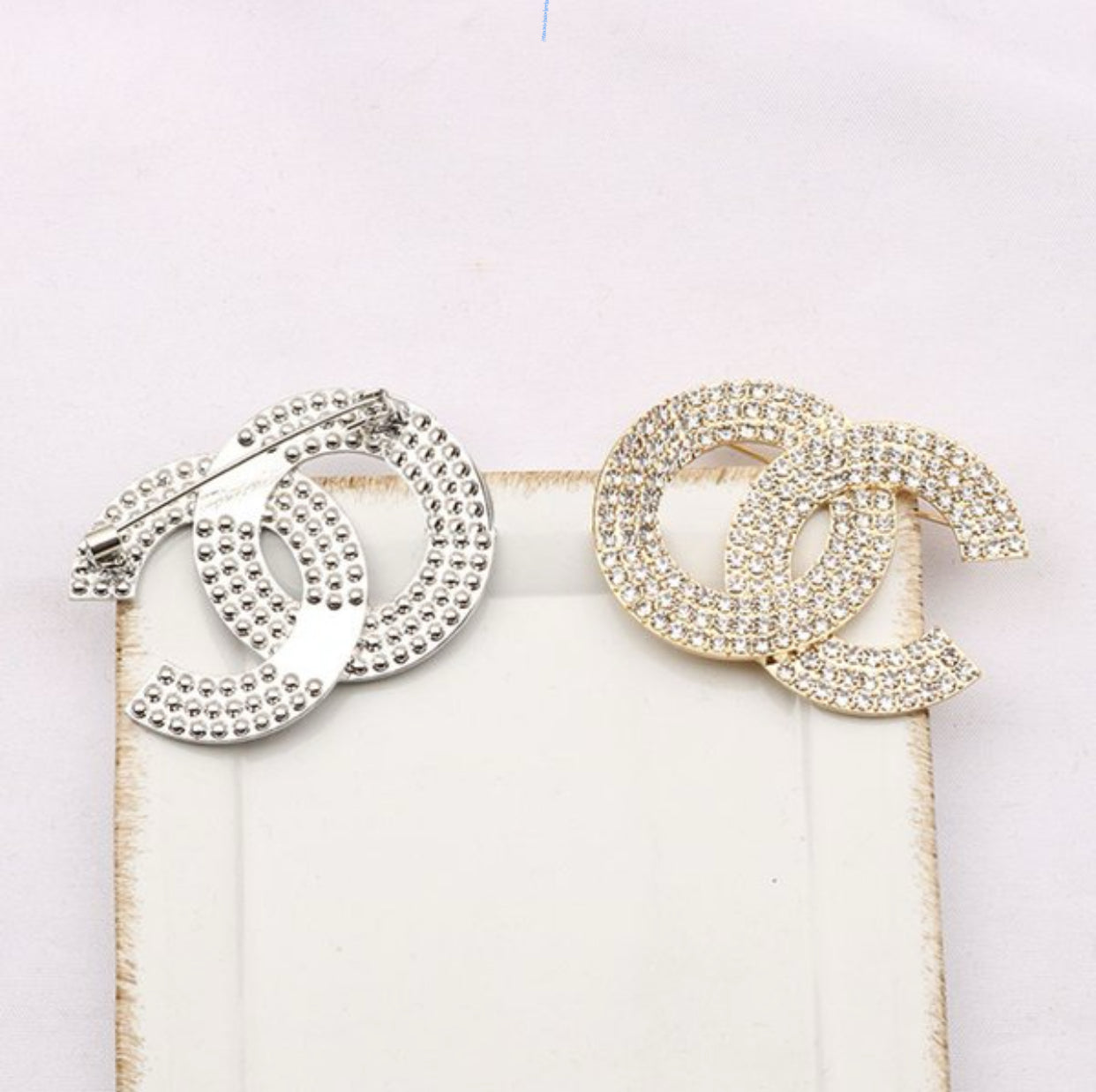 Designer Band Letter Brooches