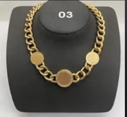 Designer Brand thick Chain Necklaces