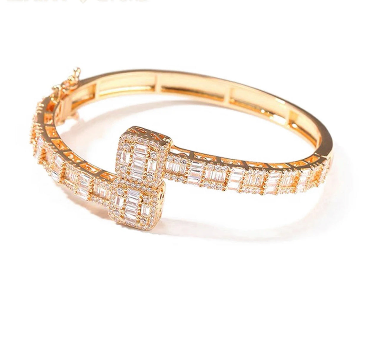 New Bling Open Square Bracelet