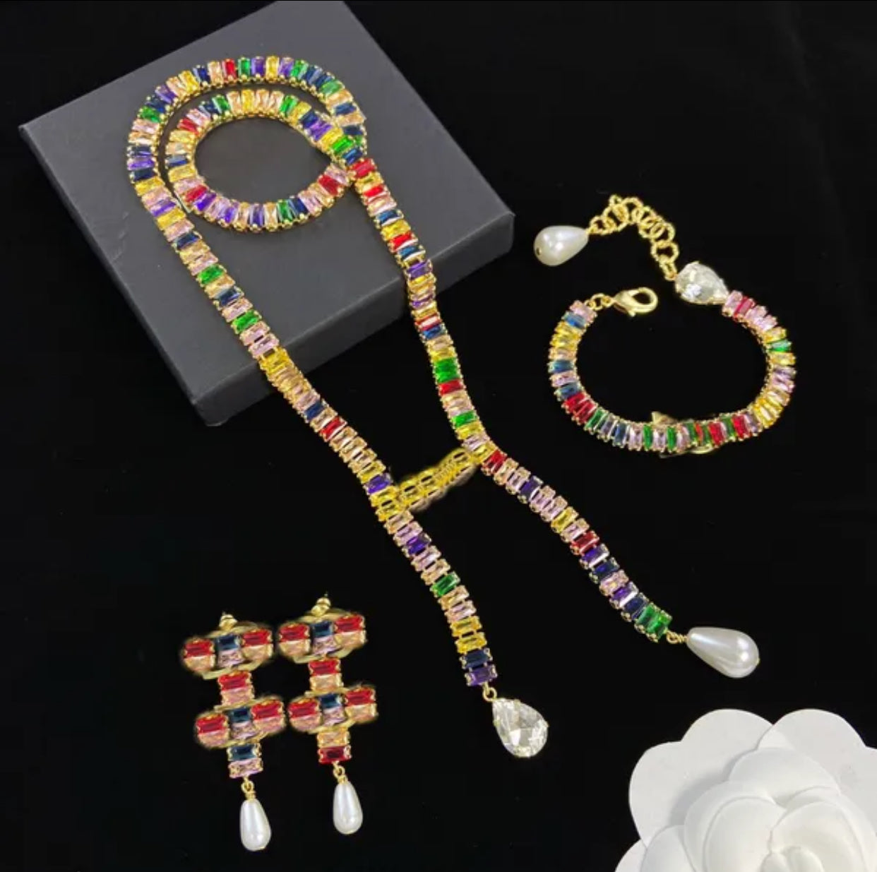 Designer Fashion Necklace Bracelet Earrings Sets