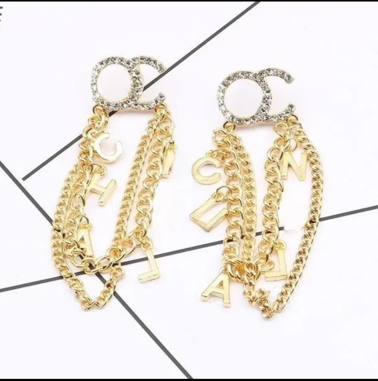 Designer C Letter Earrings