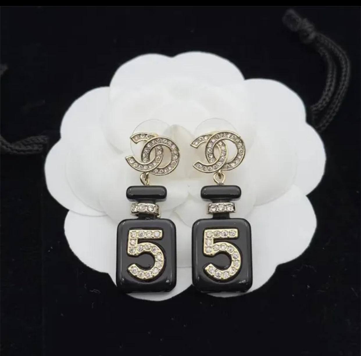 Designer brand Perfume bottle Stud Earrings