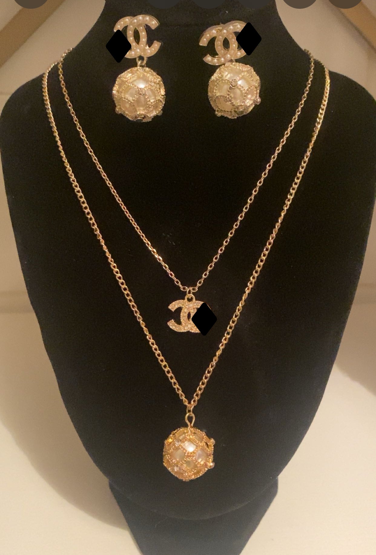 Designer Earrings Necklace Jewelry Set