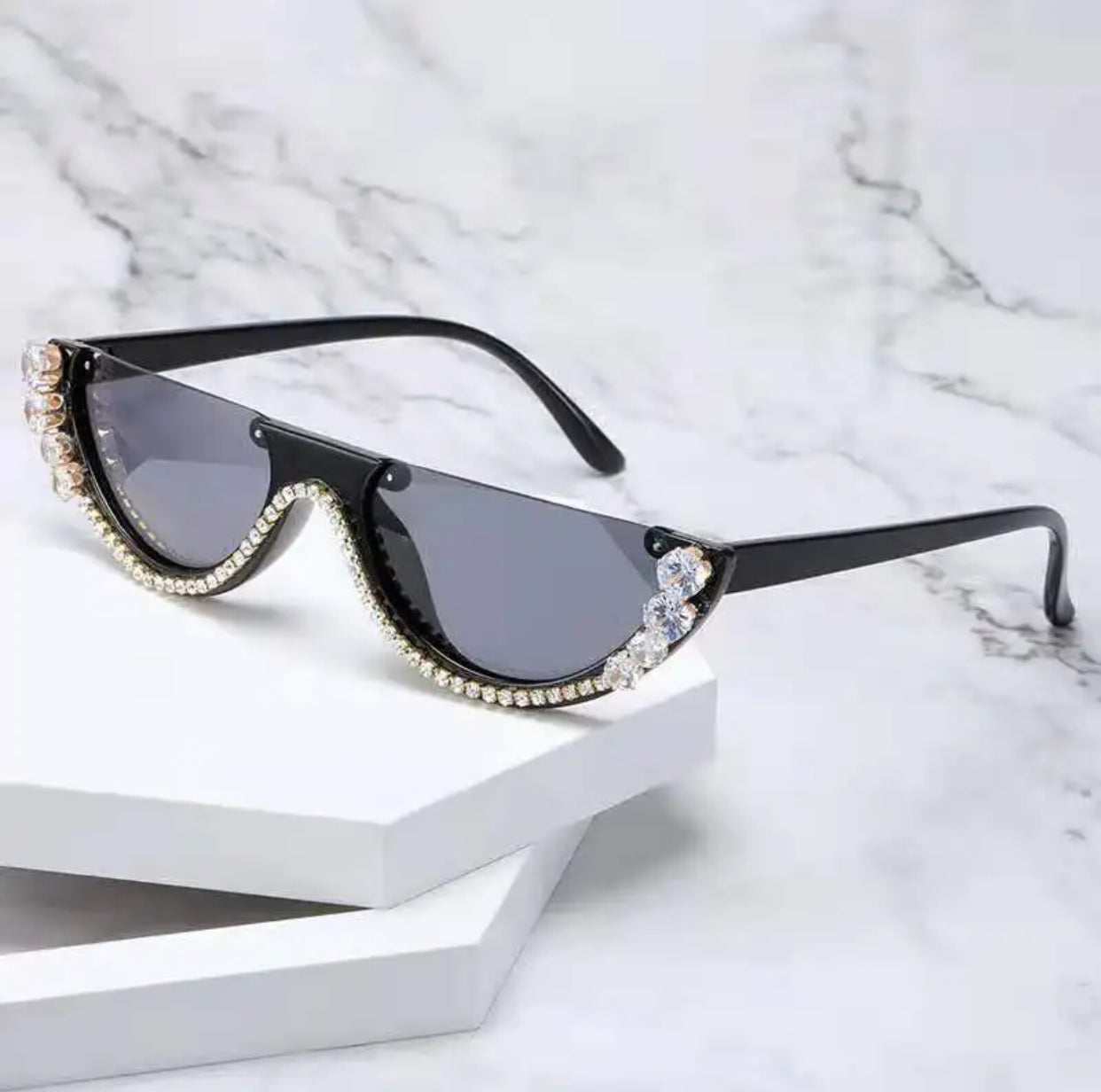Diamond Cat Eye Sunglasses