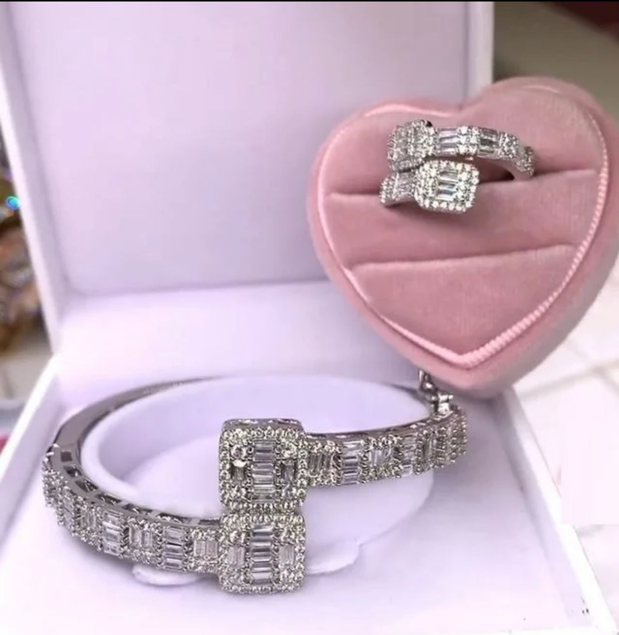 Cluster Bangle Ring Set