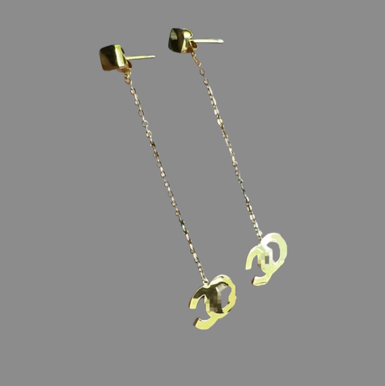 Designer Brand Long tassel Letter Stud Earrings