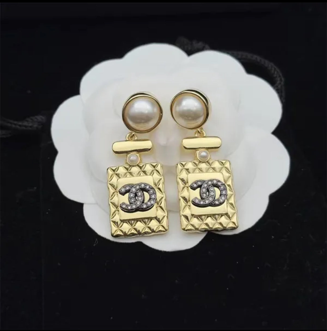Luxury Brand perfume bottle Stud Earrings