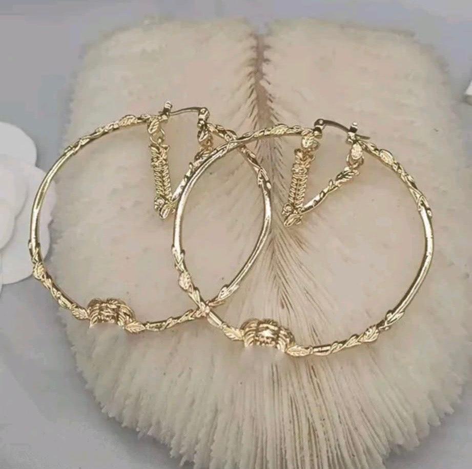 Designer Brand Vers Hoop Earrings