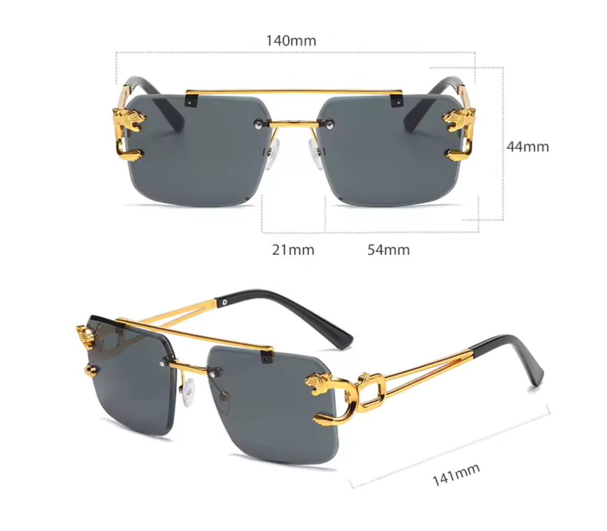 Rimless Sunglasses