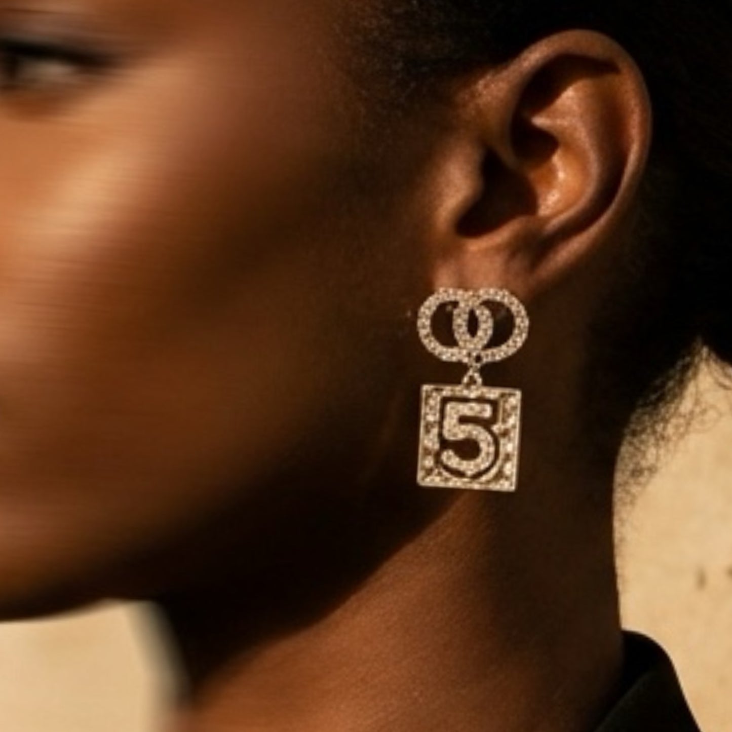Designer Fashion CC earrings