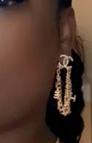 Designer C Letter Earrings