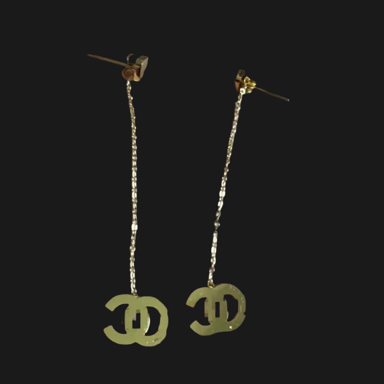 Designer Brand Long tassel Letter Stud Earrings