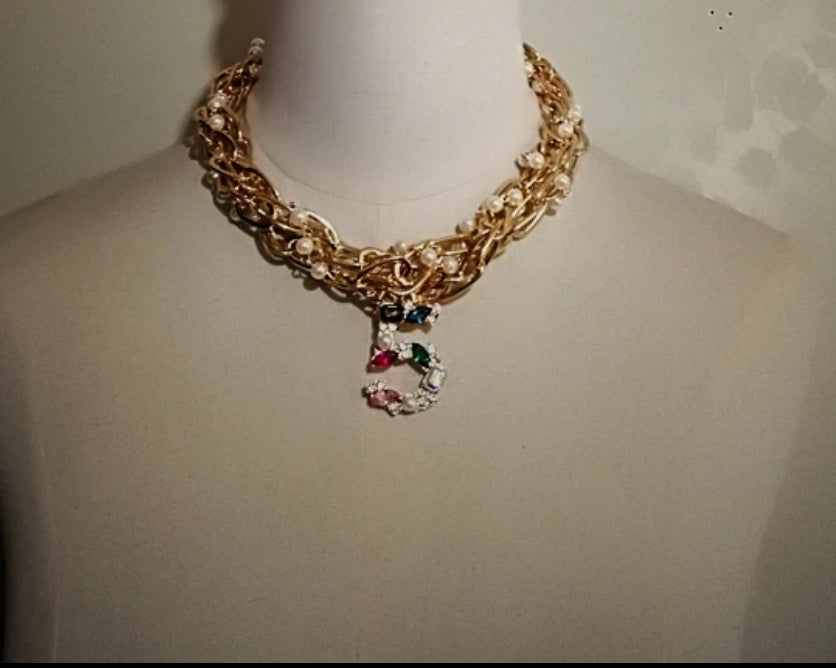 Pearl chokers necklace