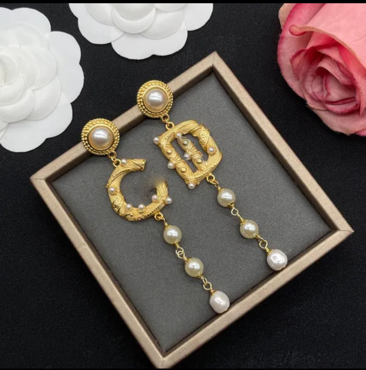 High quality Brand Letter DG stud Earrings