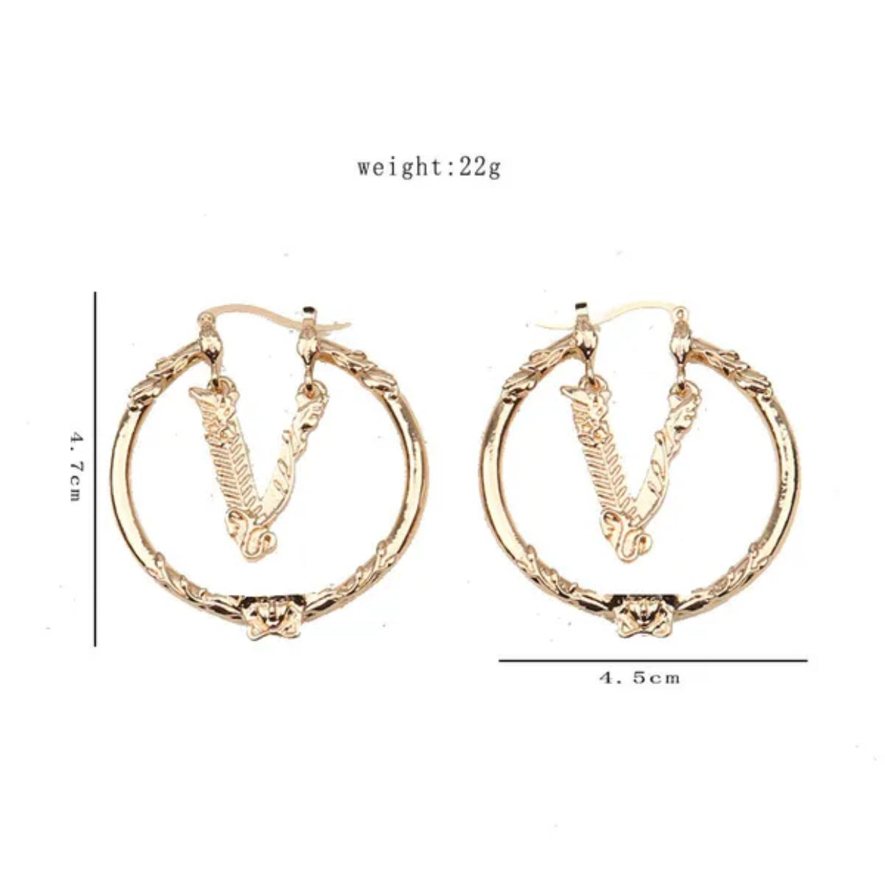 Luxury Brand hoops Earrings