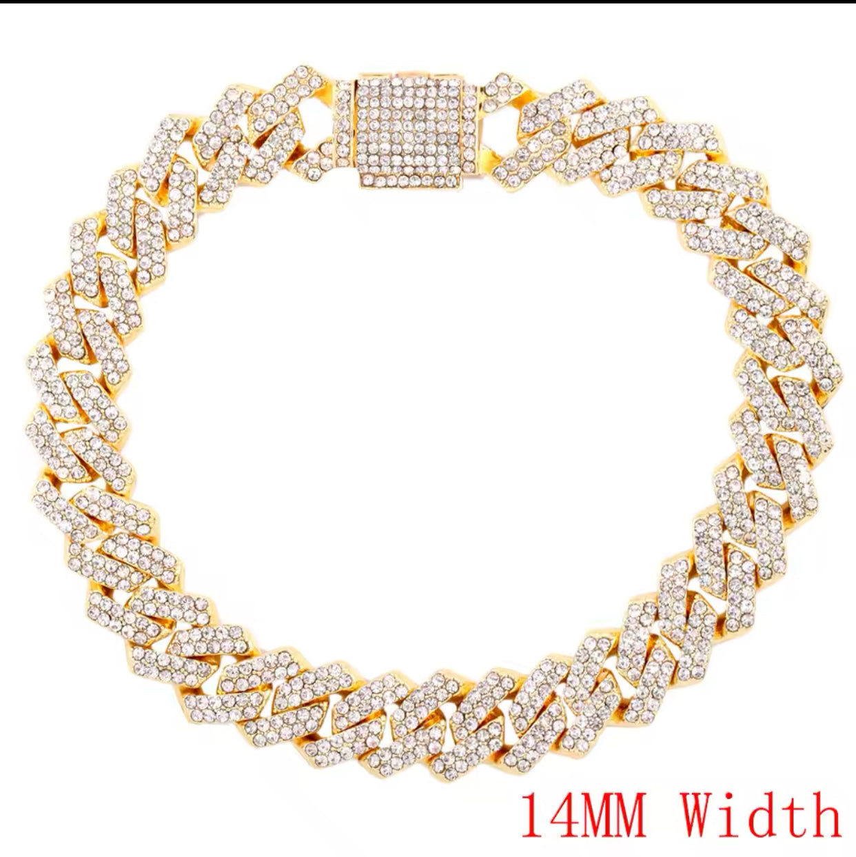 Iced out cuban Chain Anklet