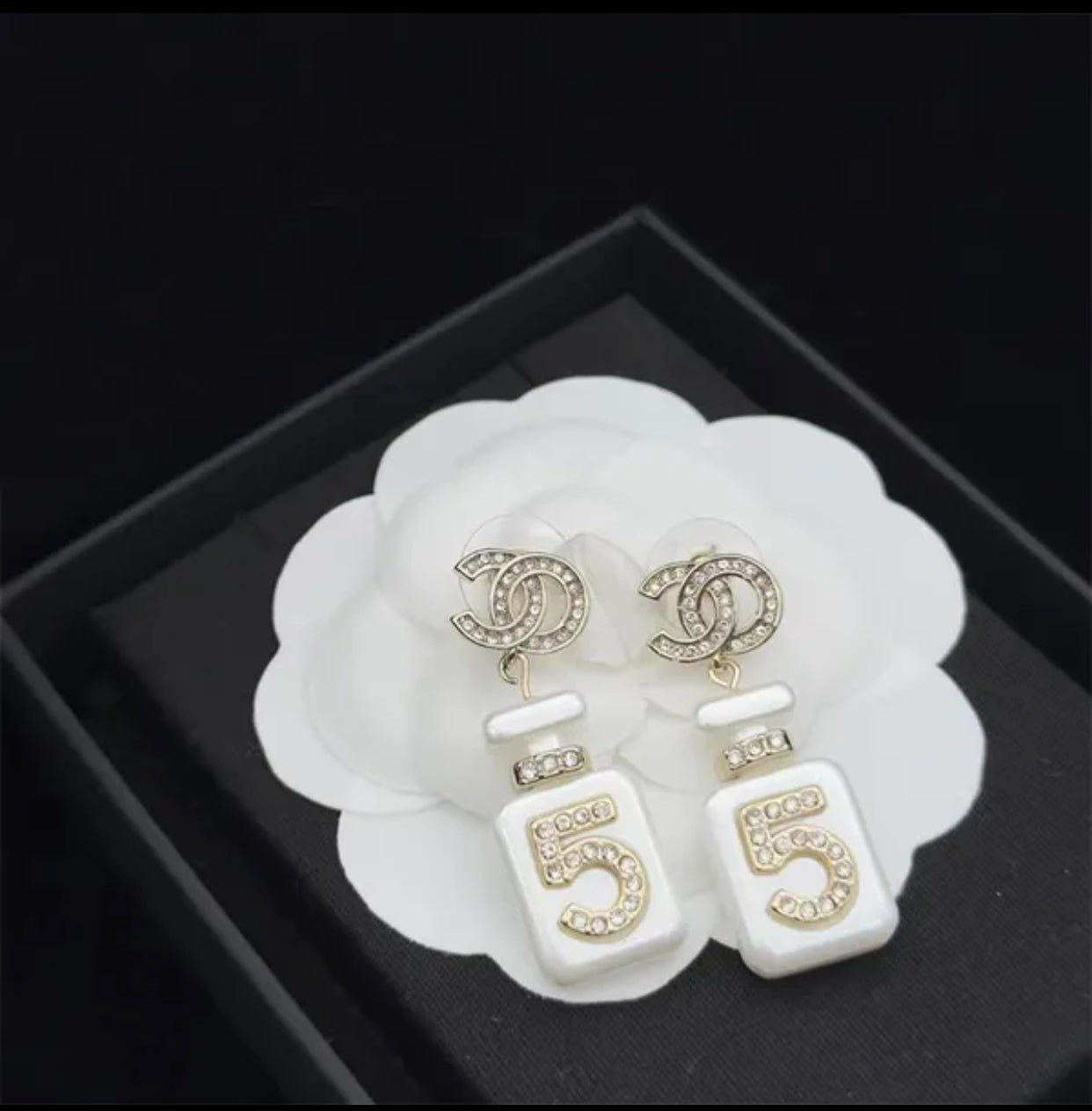 Designer brand Perfume bottle Stud Earrings