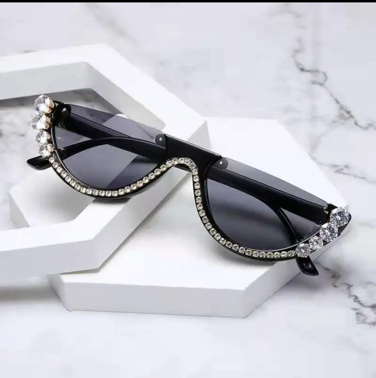 Diamond Cat Eye Sunglasses