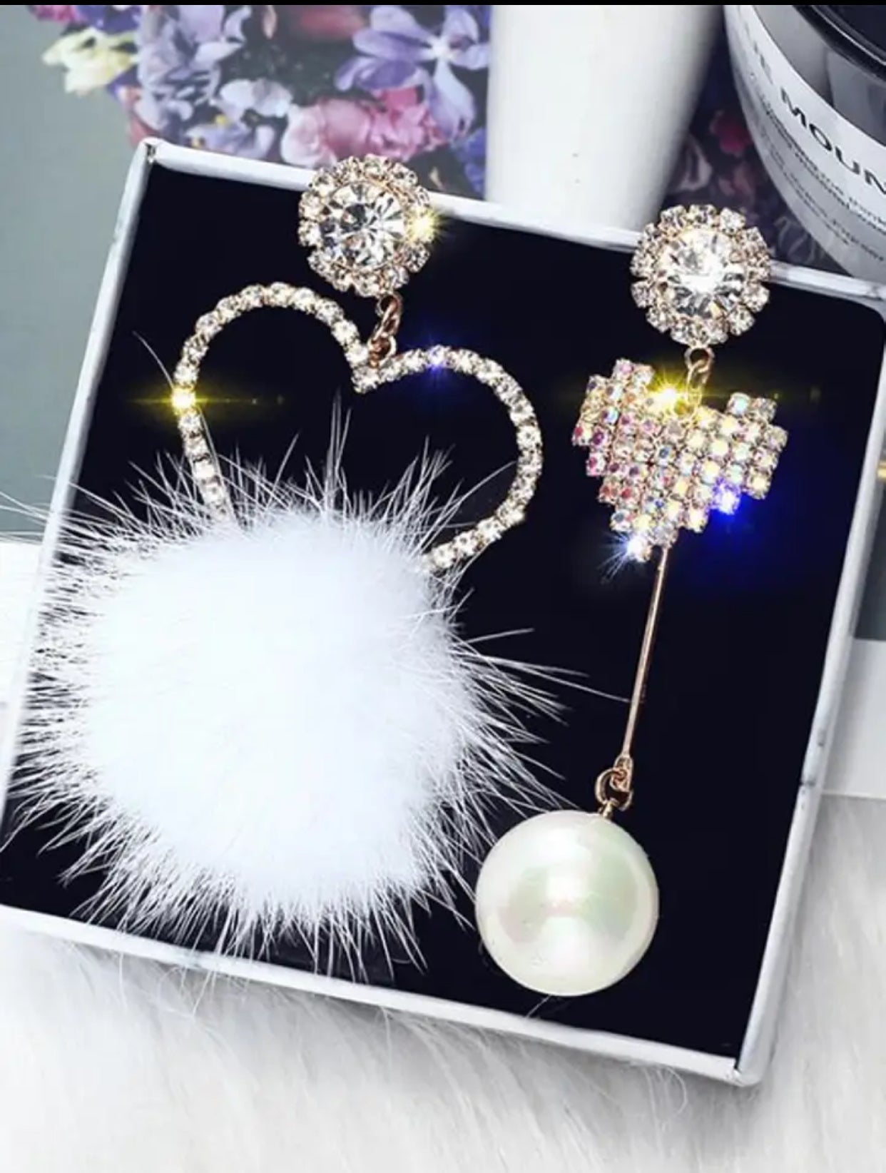 Crystal Love Heart Earrings