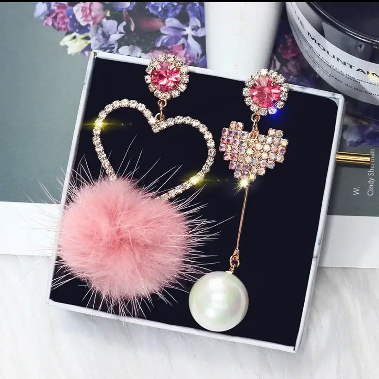Crystal Love Heart Earrings