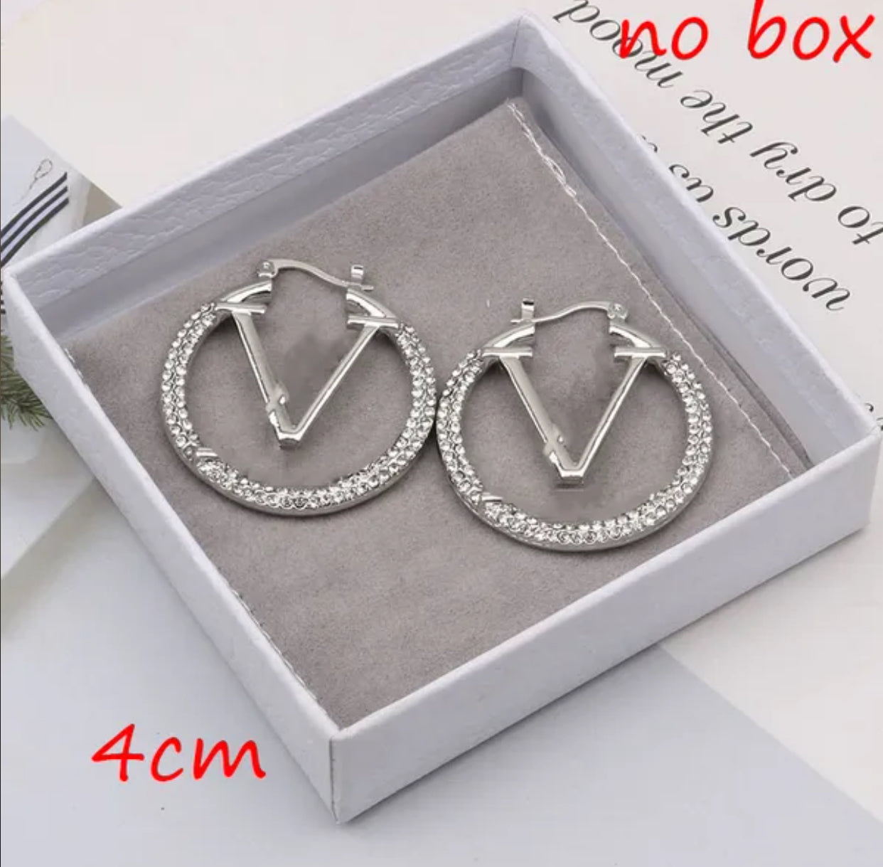 Luxury Big Hoop Crystal Earrings