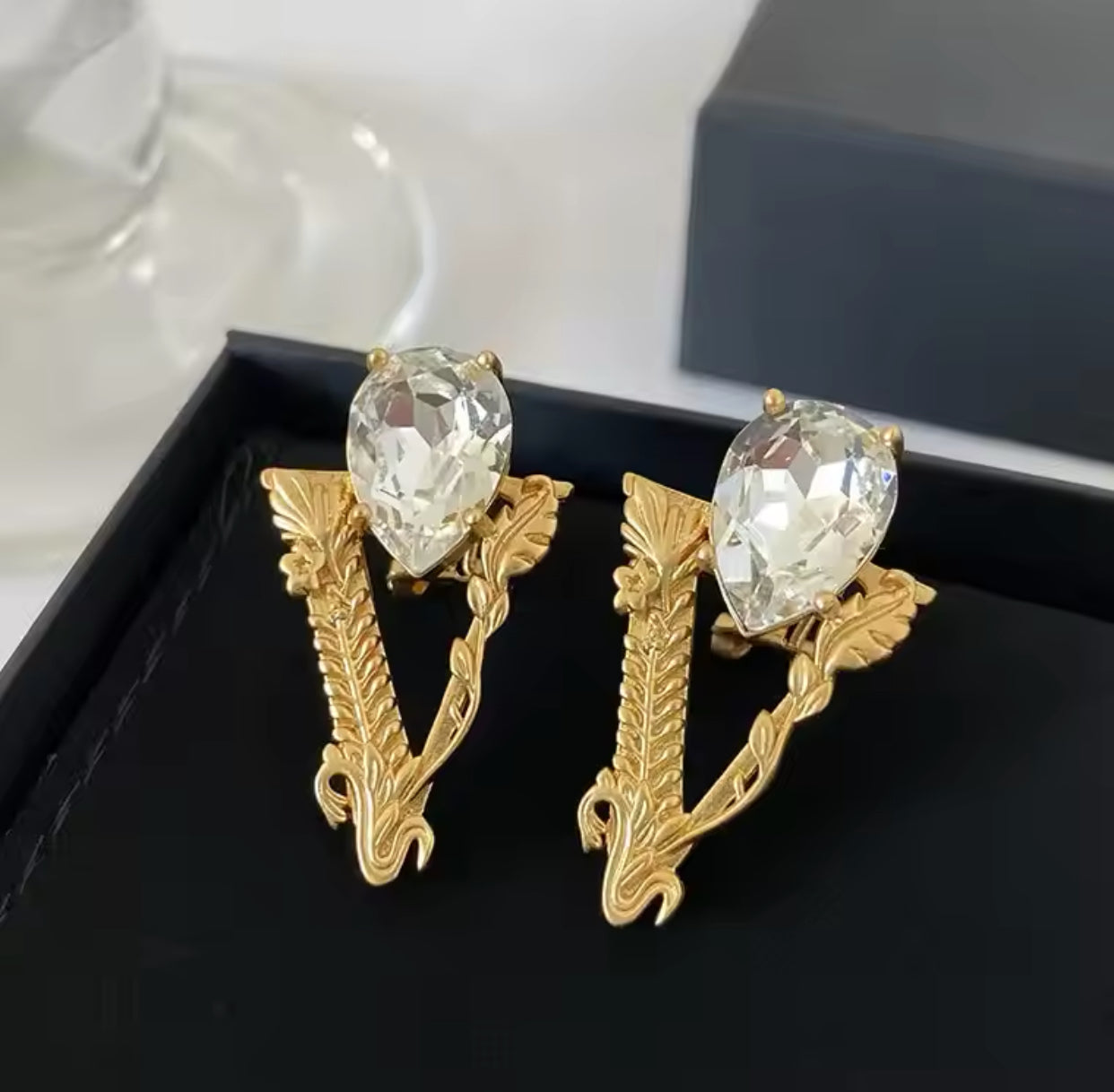 New 18k Gold plated luxury Earrings
