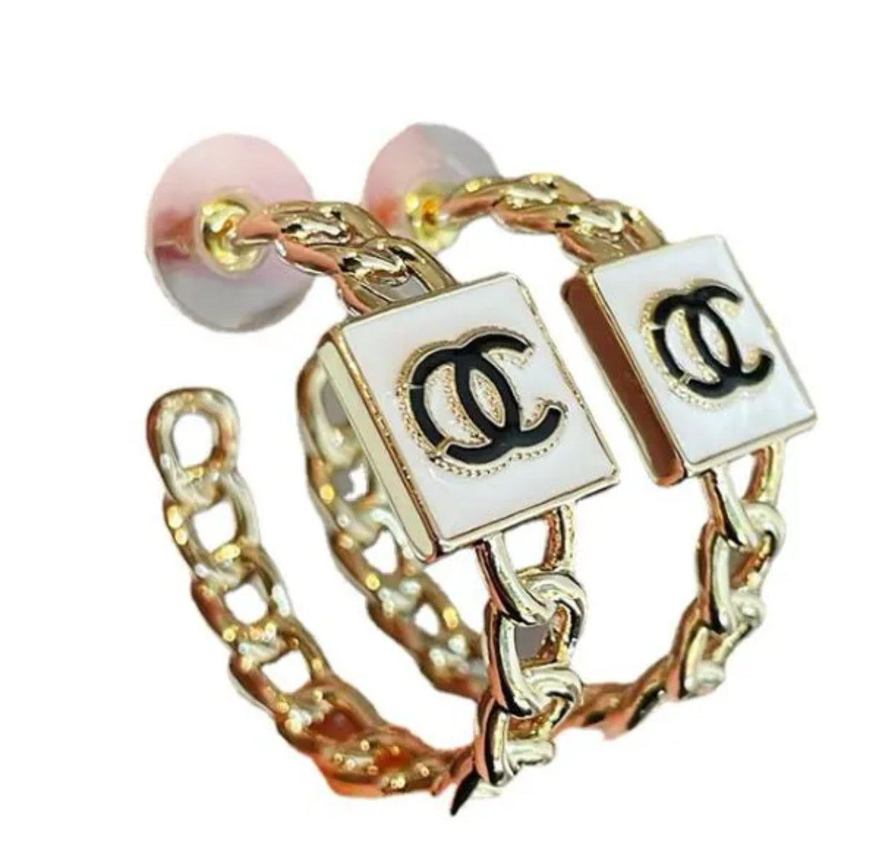Luxury Brand cc hoop Stud Earrings