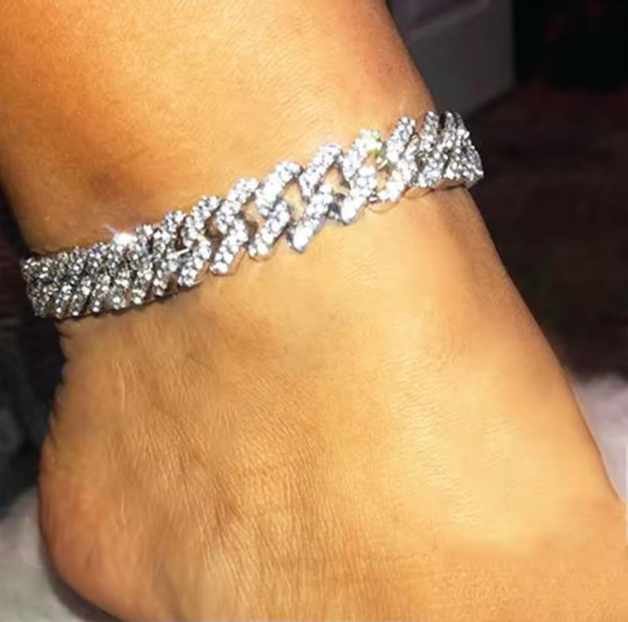 Bling Iced Out Anklets Full Rhinestone