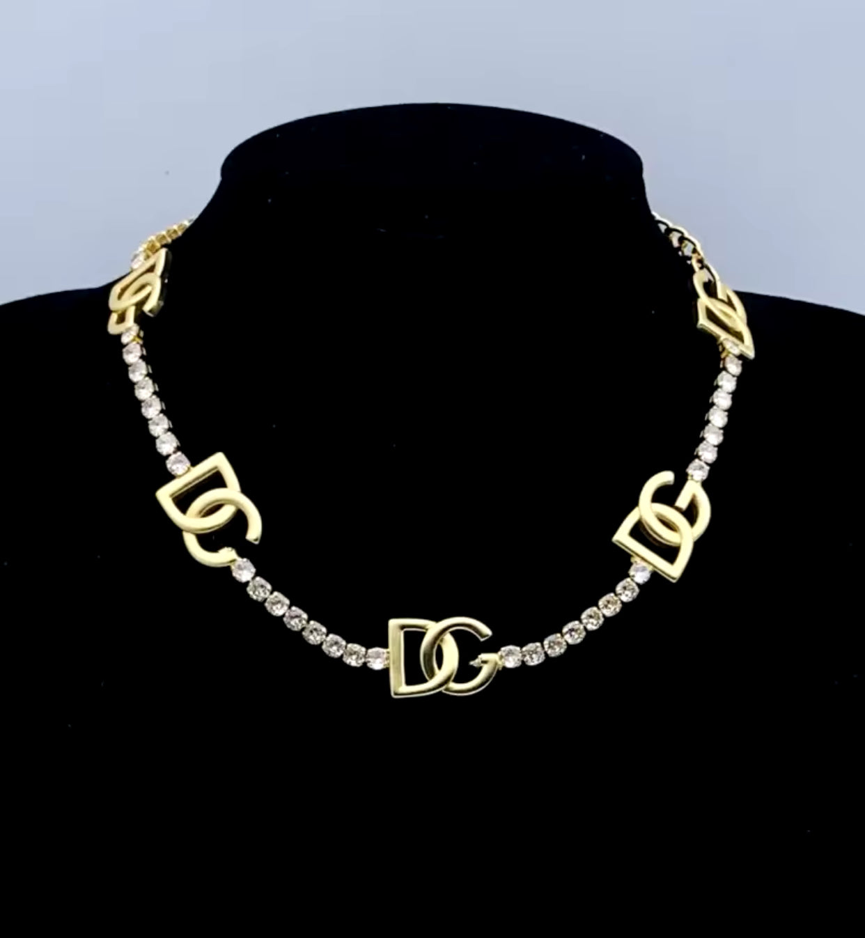 Designer Letter DG necklace