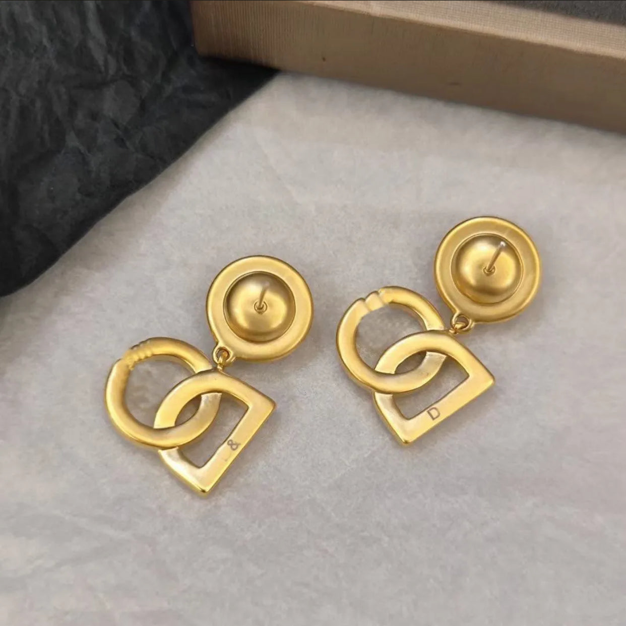 Dg Letter Vintage Earrings