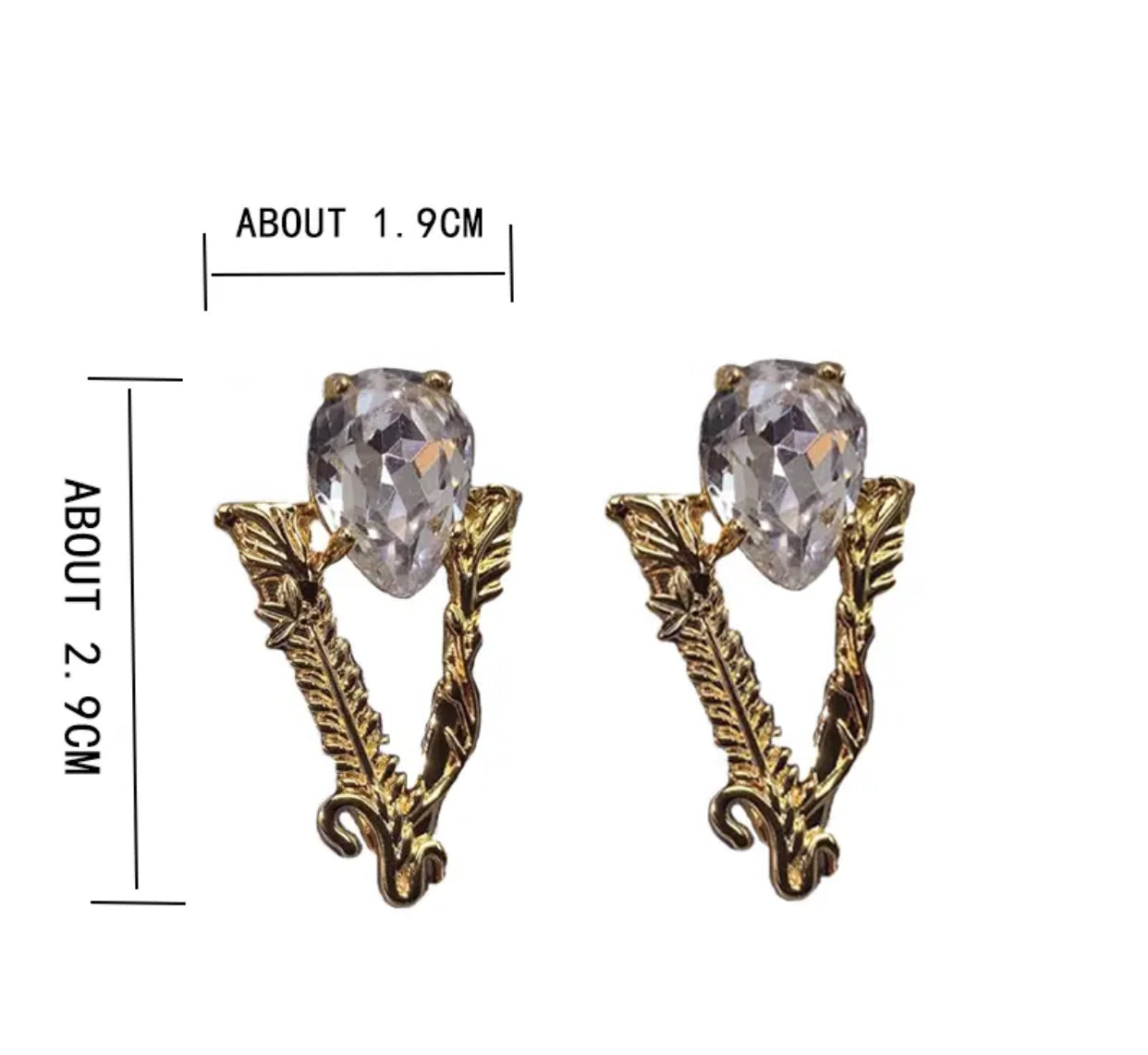Fashion Luxury shiny crystal Earrings