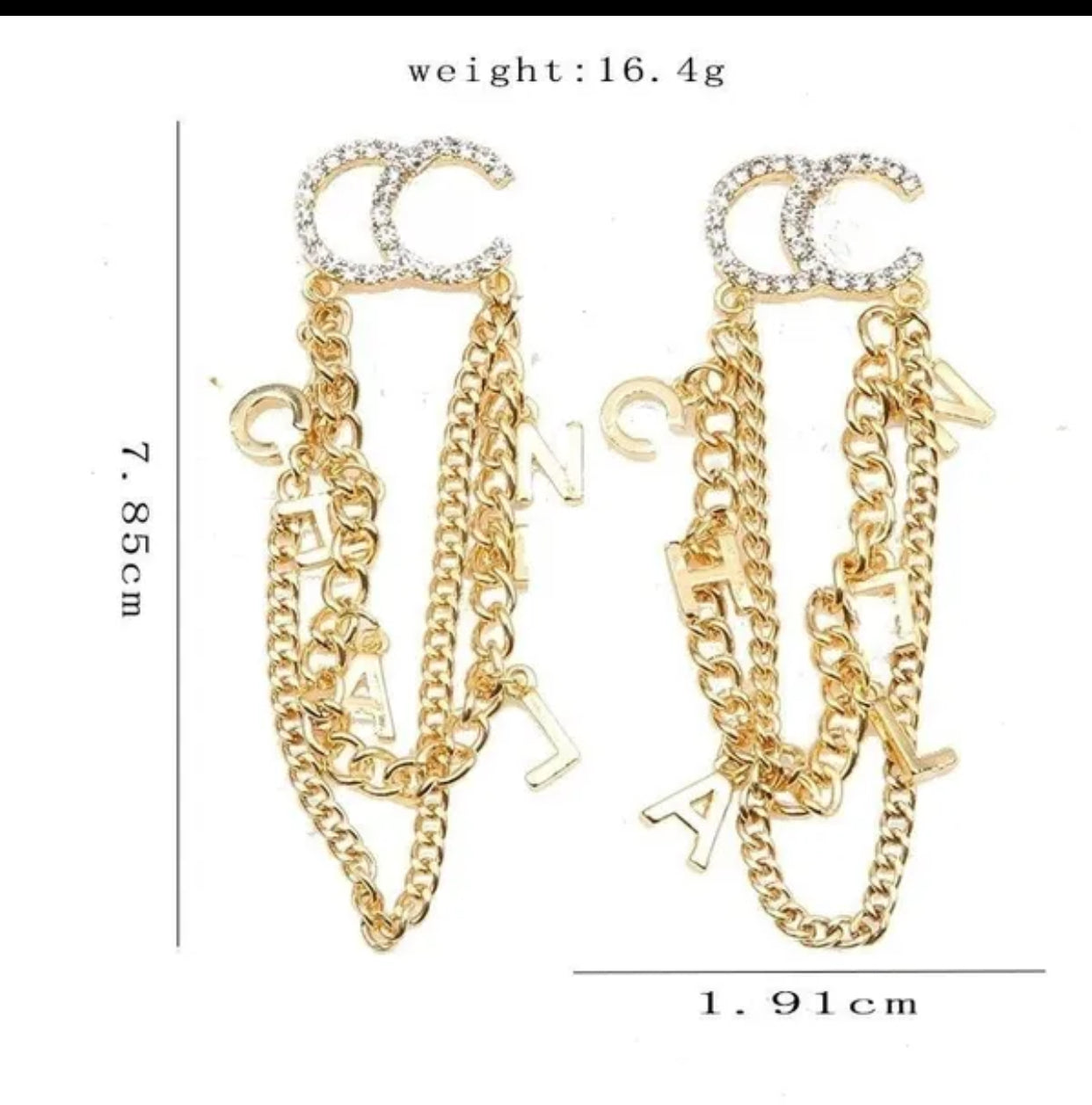 Designer C Letter Earrings