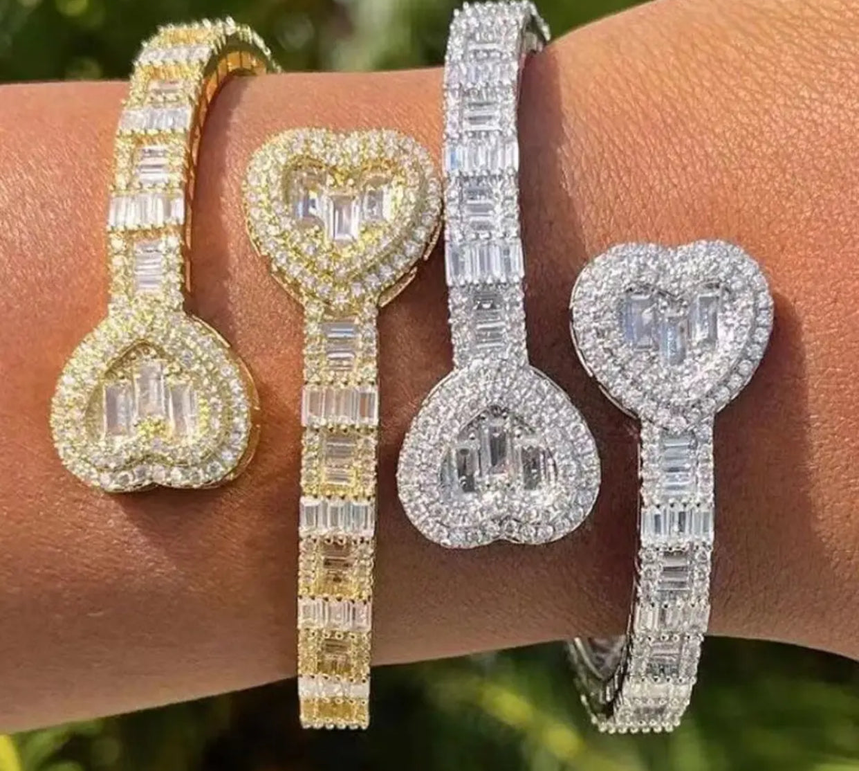 New Iced Out Bangle For Women