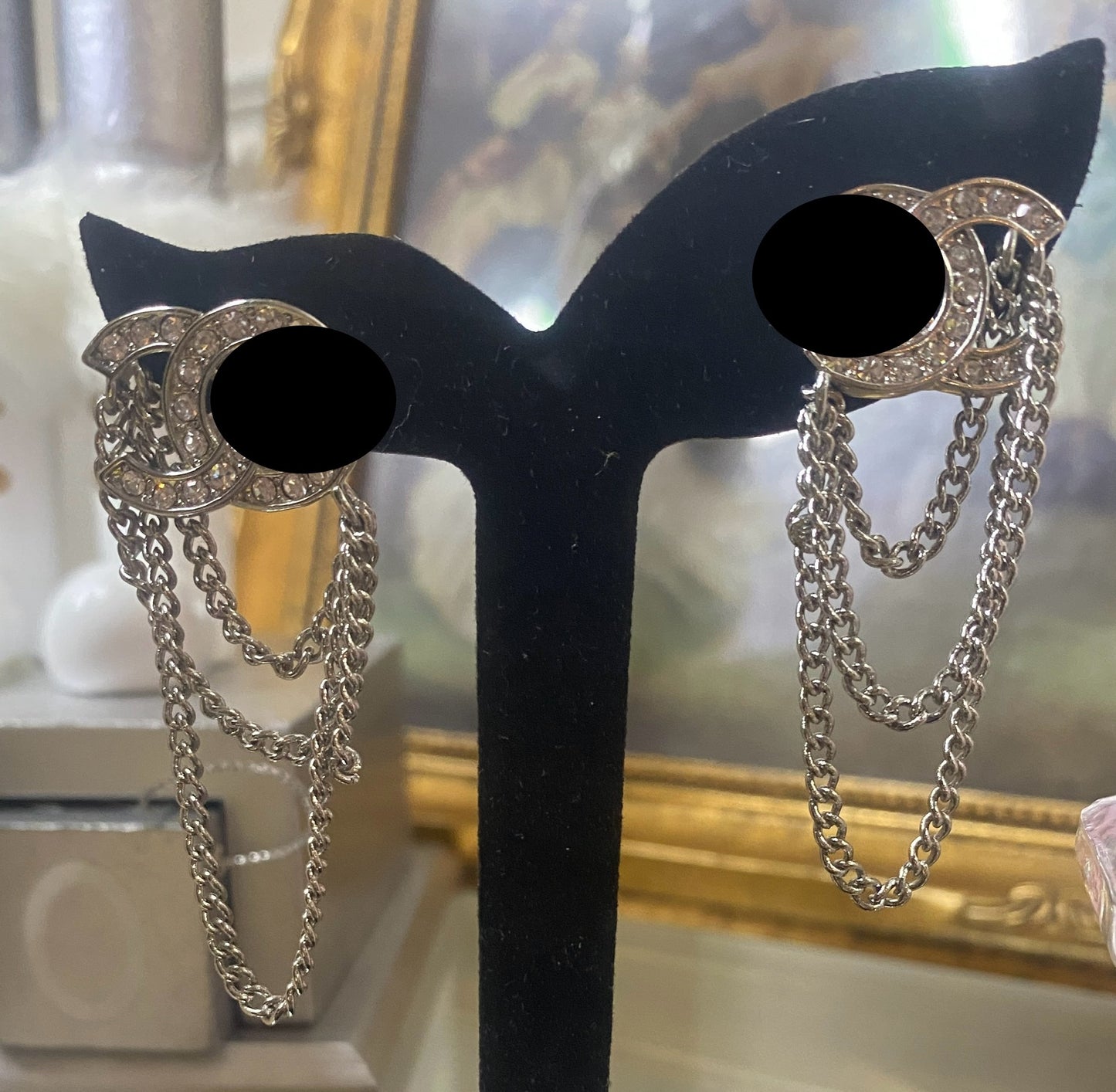 Designer CC letter Stud Earrings