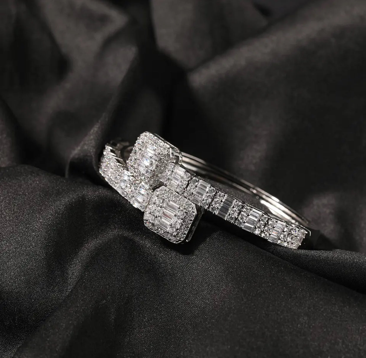 New Bling Open Square Bracelet
