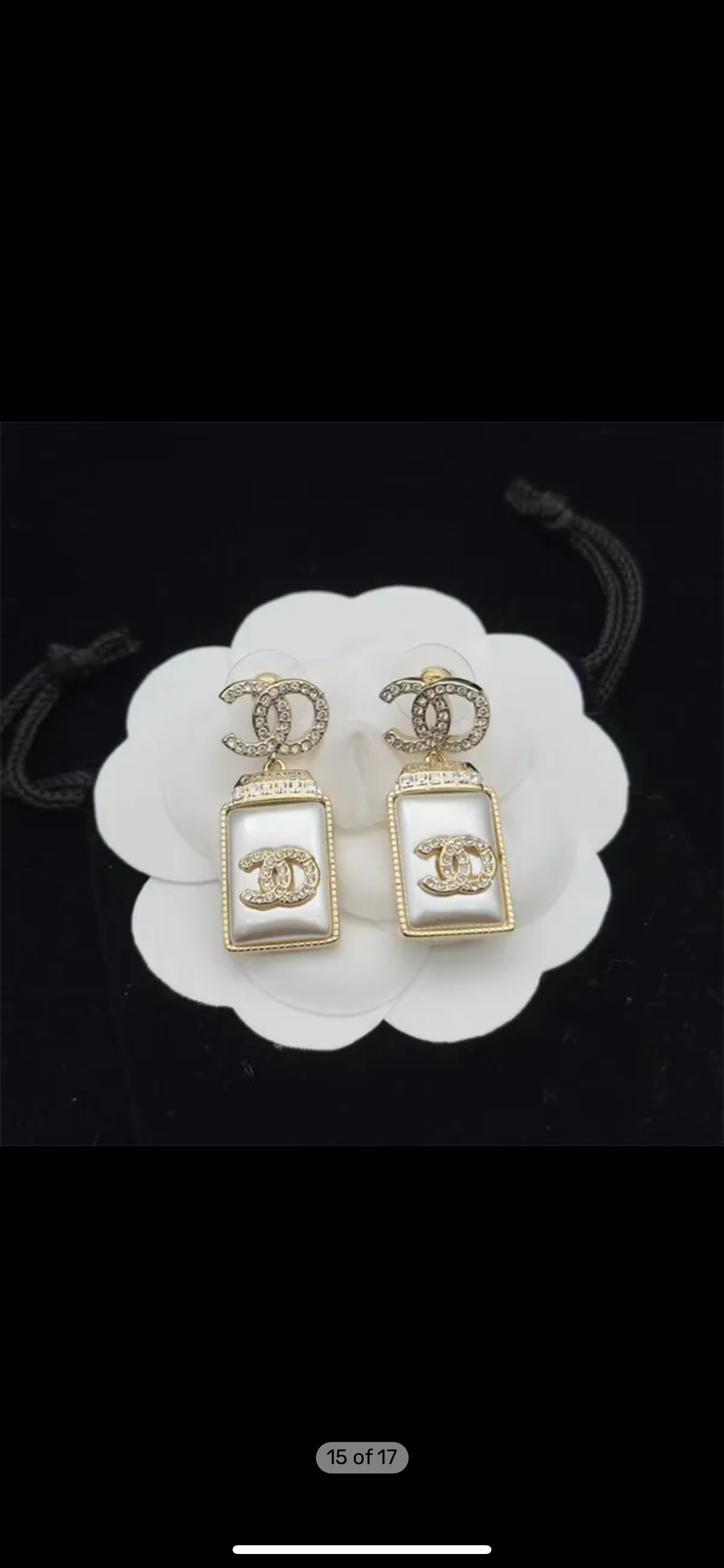 Luxury Brand perfume bottle Stud Earrings