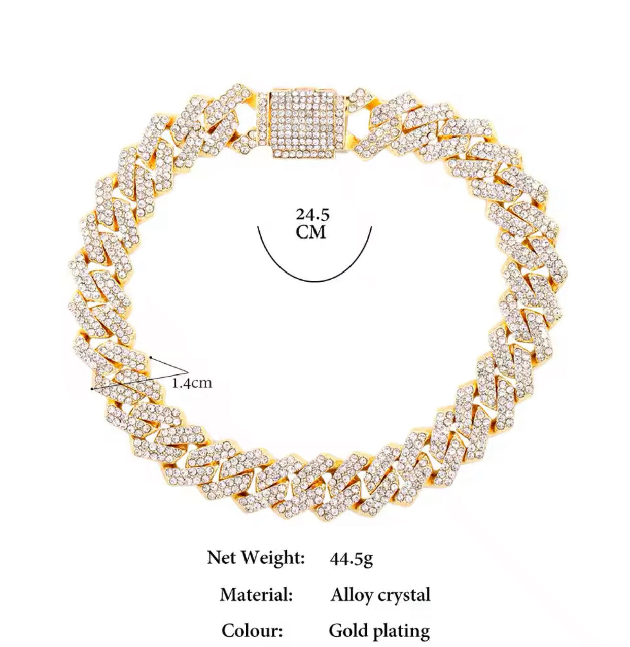 Bling Iced Out Chain Anklet