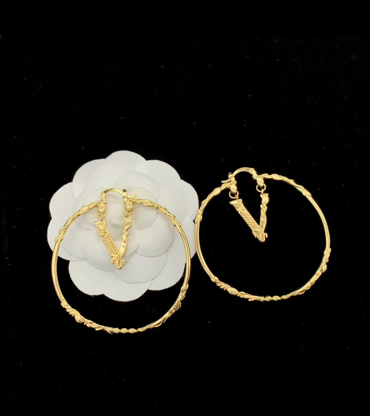 Designer Brand Vers Hoop Earrings