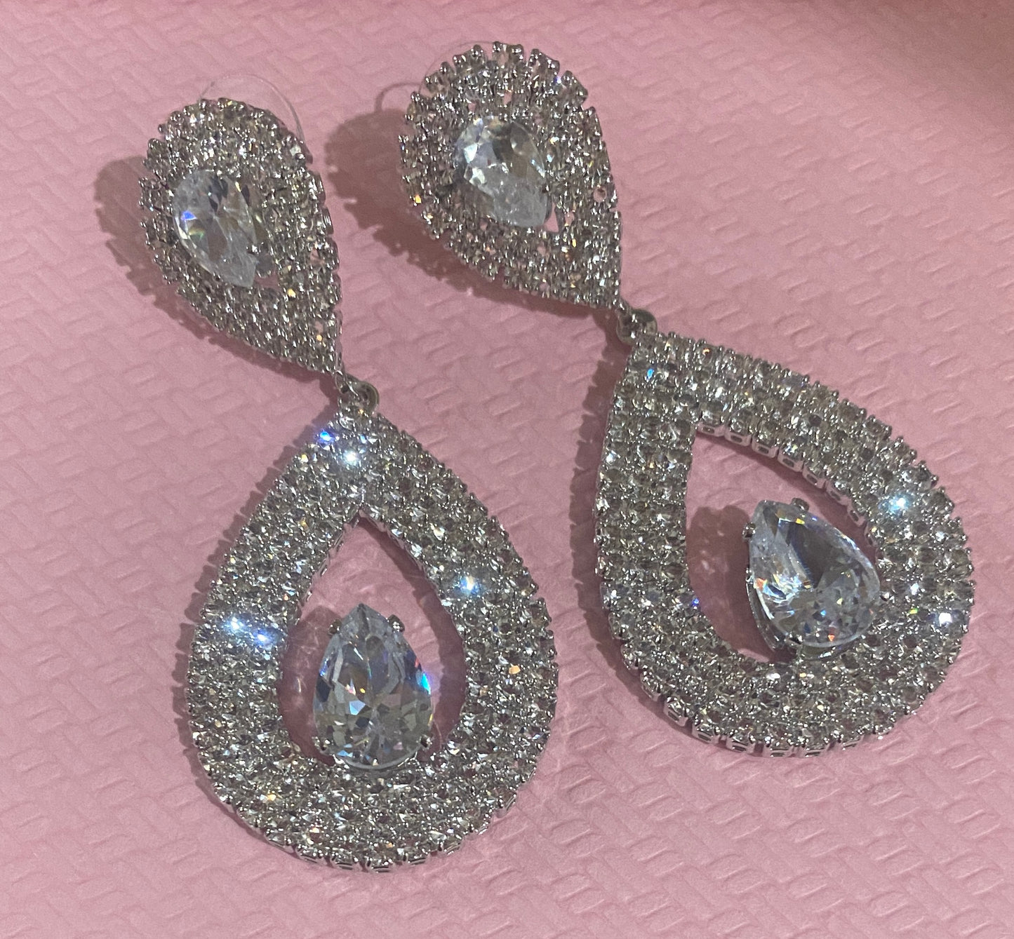Full Rhinestone Earrings