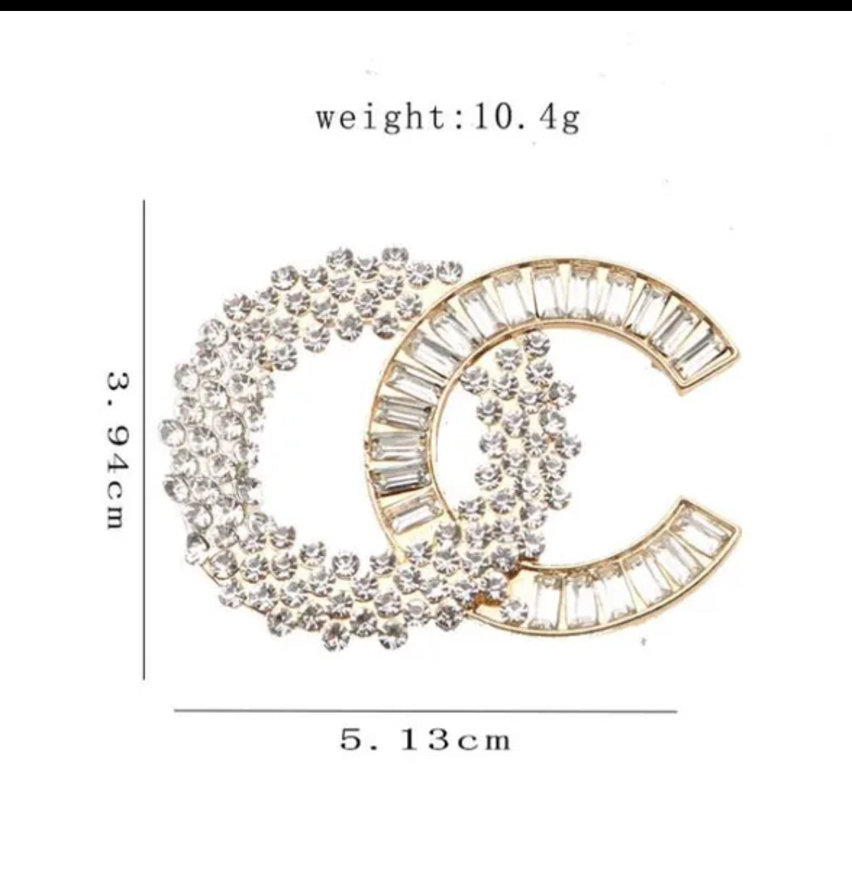 Designer Brand Letter Brooch