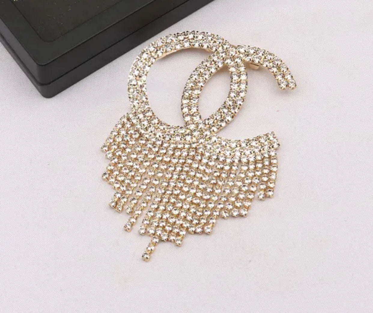 Elegant Gold Plated Designer Brand letter Brooch