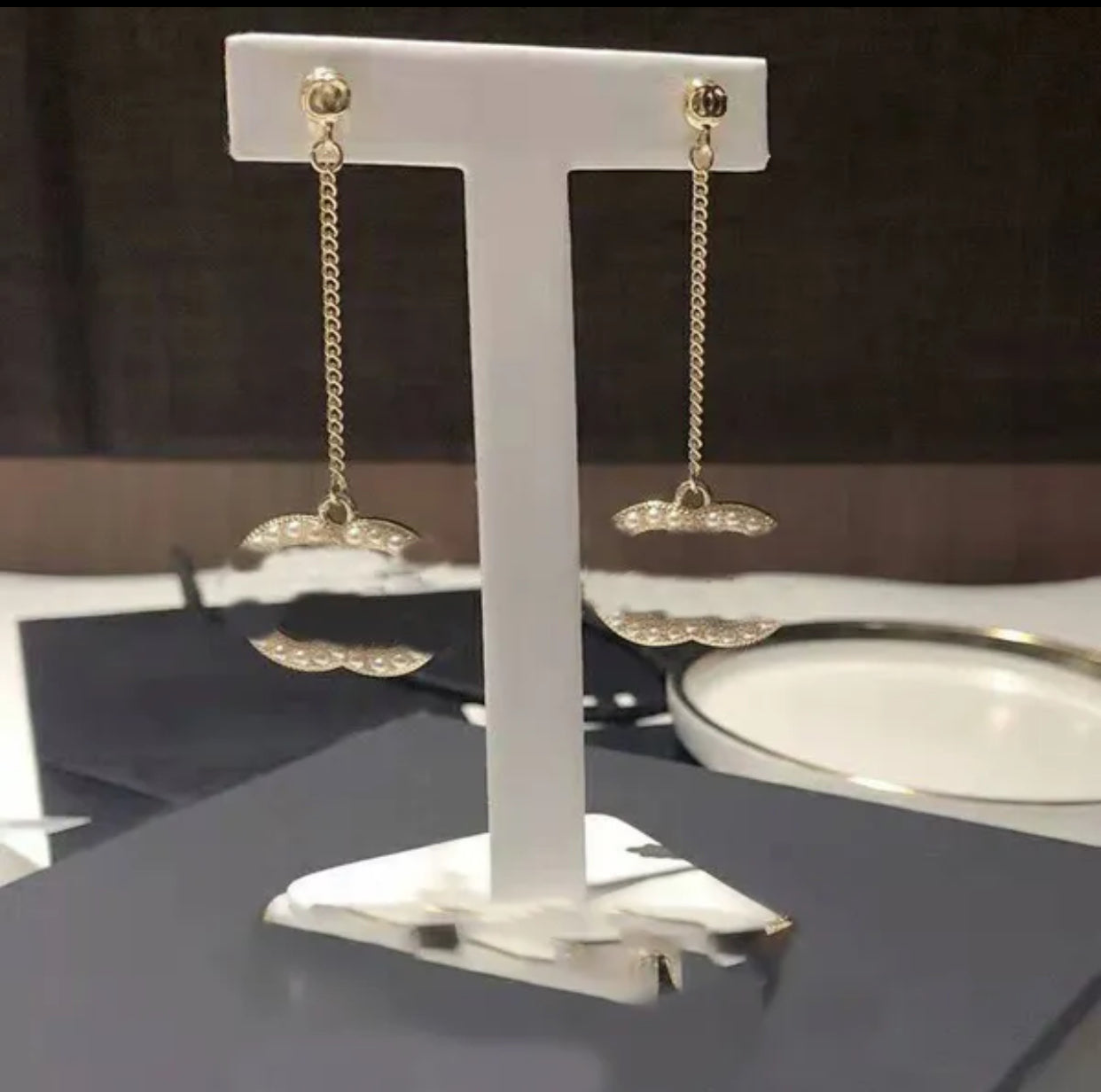 Chandelier CC Fashion Earrings