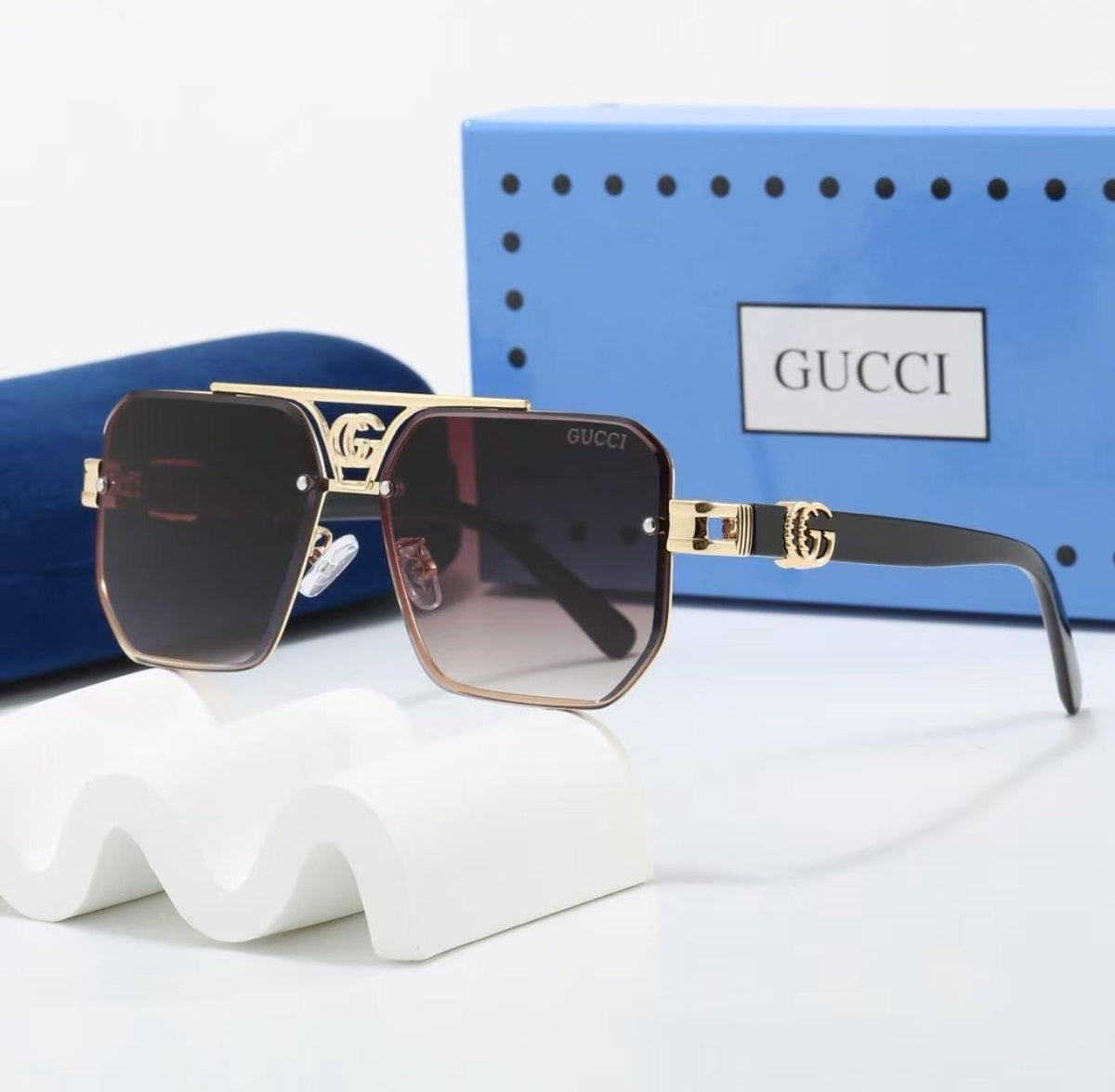 designer sunglasses and case