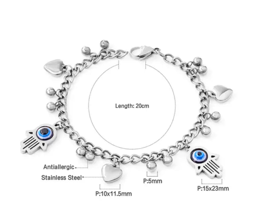 Blue Evil Eye Bracelet