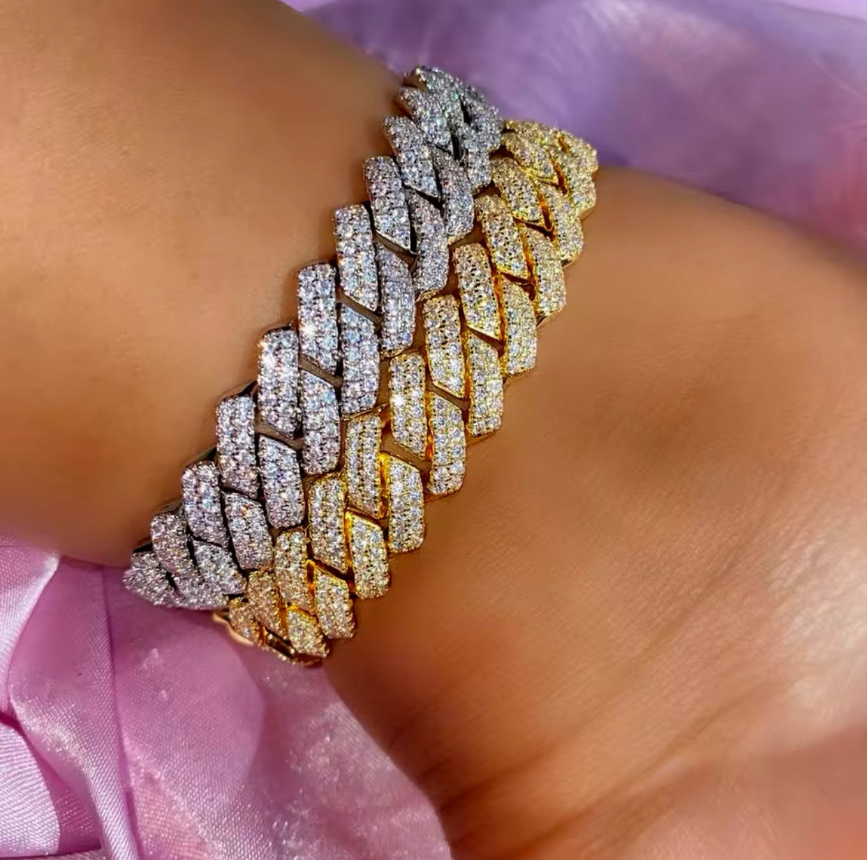 Iced out cuban Chain Anklet