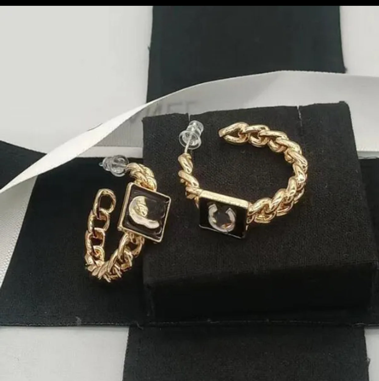 Luxury Brand CC Round stud hoops Earrings