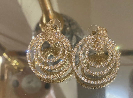 Rhinestone Stud Earrings